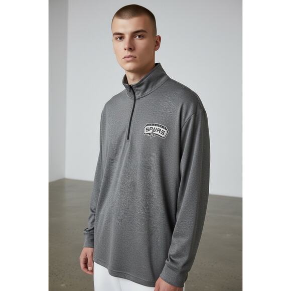 NBA Other - San Antonio Spurs Quarter Zip Pullover XL NBA Gray Athletic
